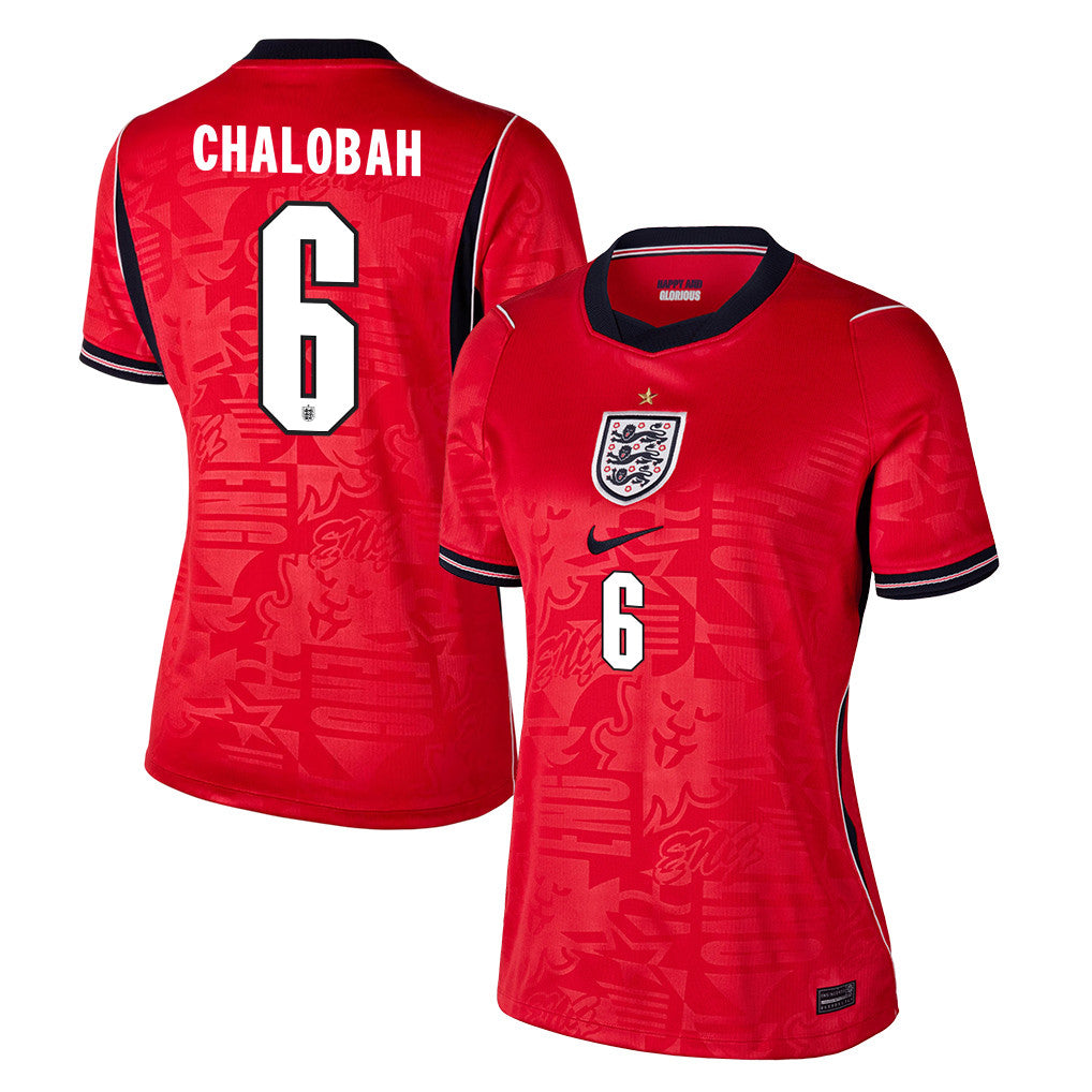 Trevoh Chalobah 6 Women's England National Team 2026 Away Jersey - Red