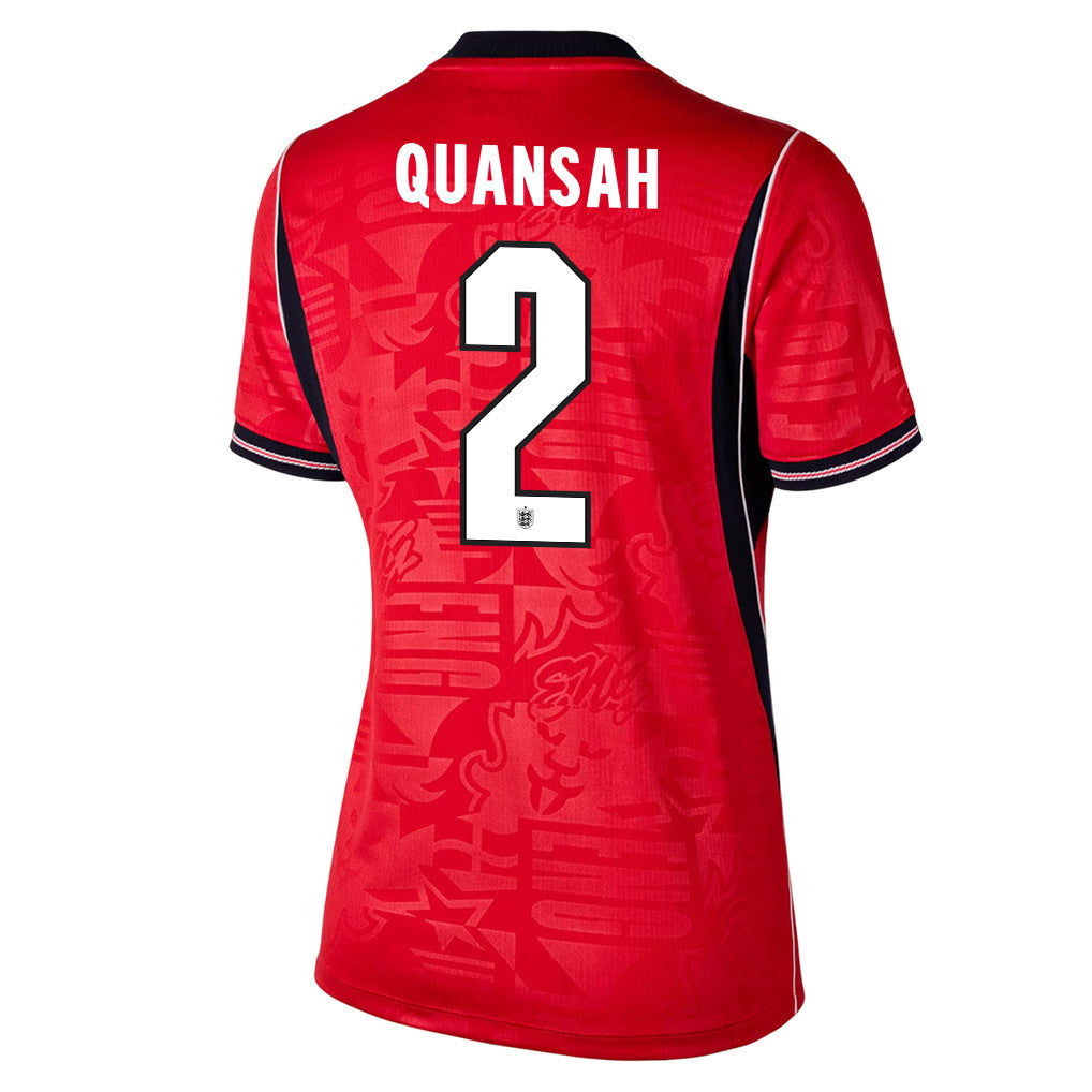 Jarell Quansah 2 Women's England National Team 2026 Away Jersey - Red