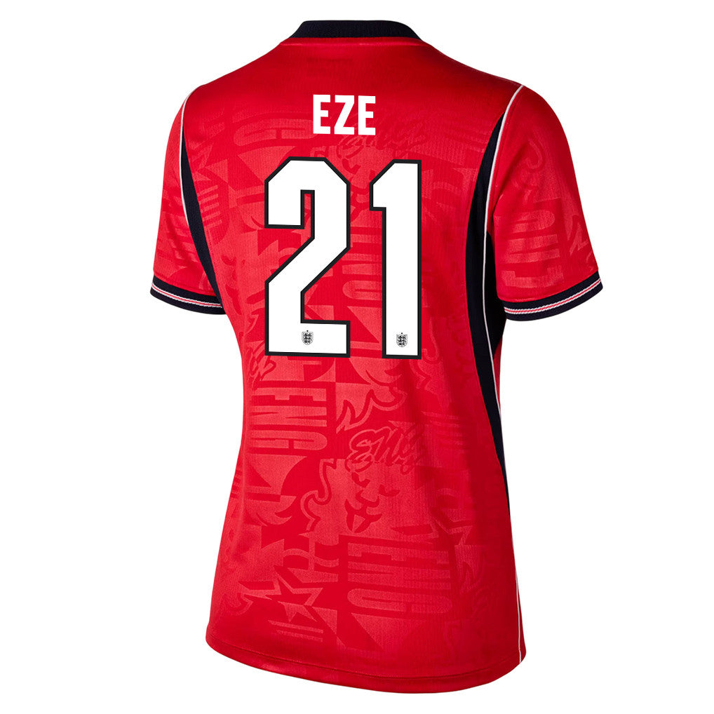 Eberechi Eze 21 Women's England National Team 2026 Away Jersey - Red