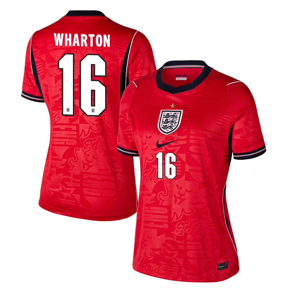 Adam Wharton 16 Women's England National Team 2026 Away Jersey - Red