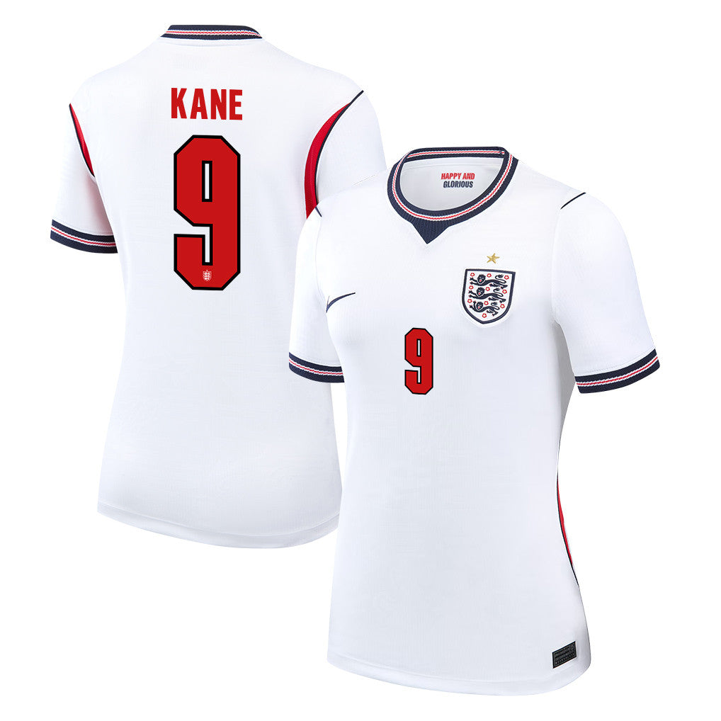 Harry Kane 9 Women's England National Team 2026 Home Jersey - White