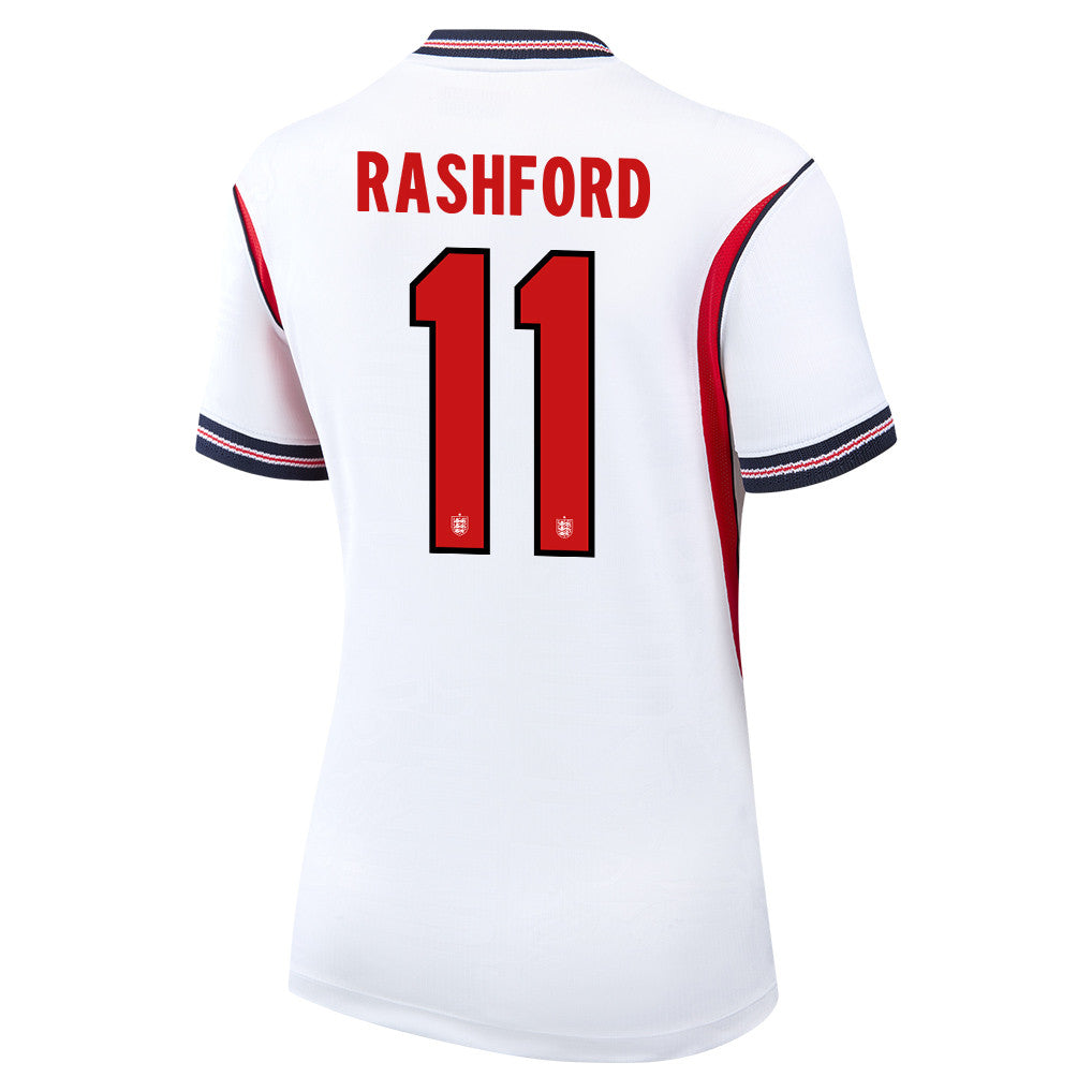 Marcus Rashford 11 Women's England National Team 2026 Home Jersey - White