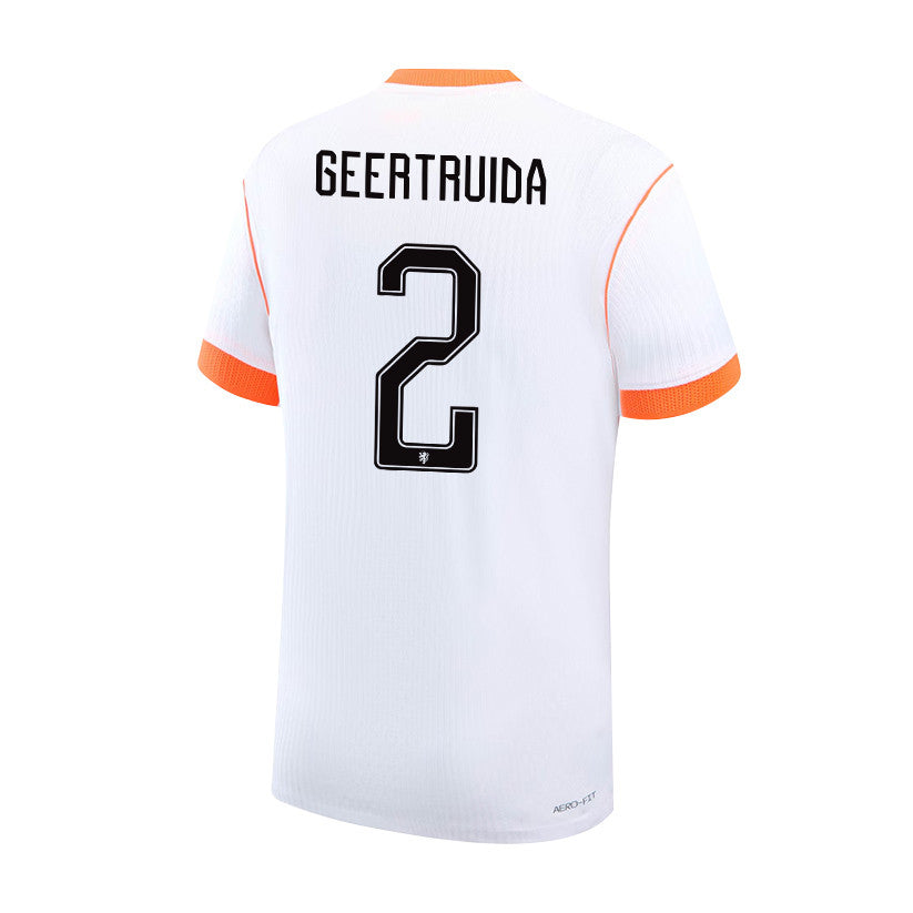 Lutsharel Geertruida 2 Netherlands National Team 2026 Away Jersey - White, Men