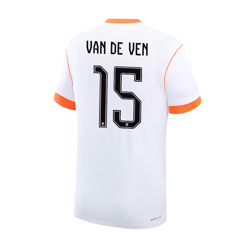 Micky van de Ven 15 Netherlands National Team 2026 Away Jersey - White, Men