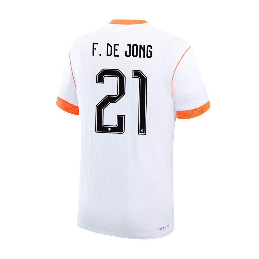 Frenkie de Jong 21 Netherlands National Team 2026 Away Jersey - White, Men