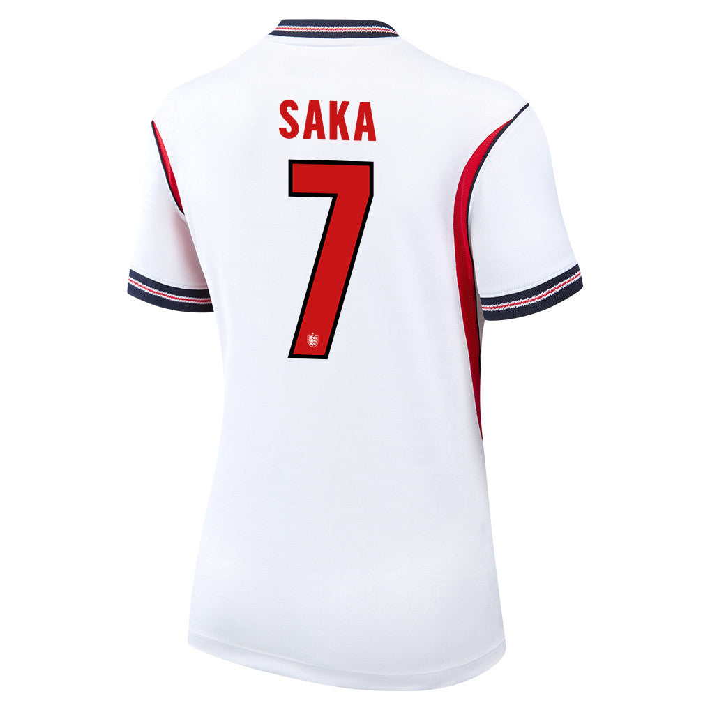 Bukayo Saka 7 Women's England National Team 2026 Home Jersey - White