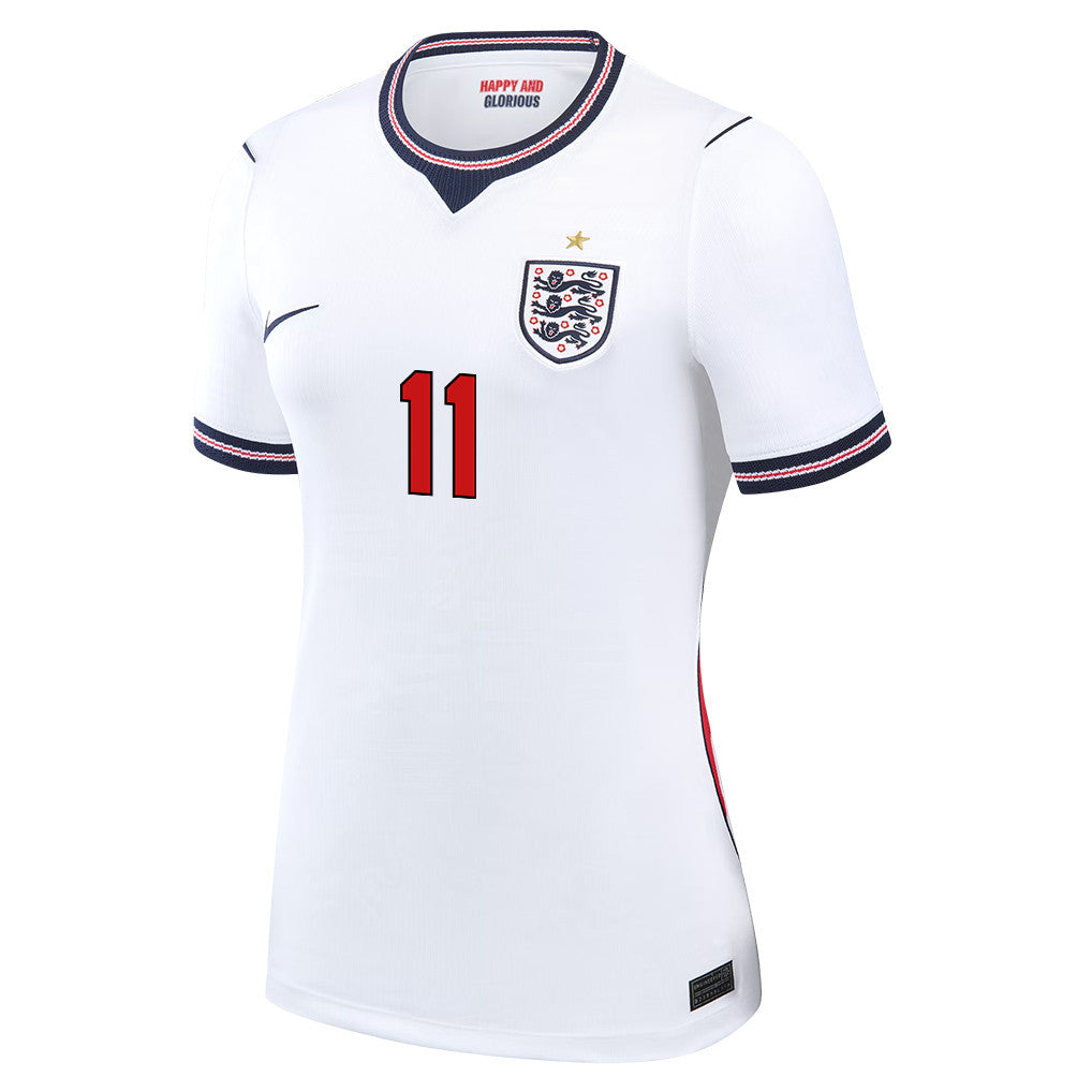Phil Foden 11 Women's England National Team 2026 Home Jersey - White