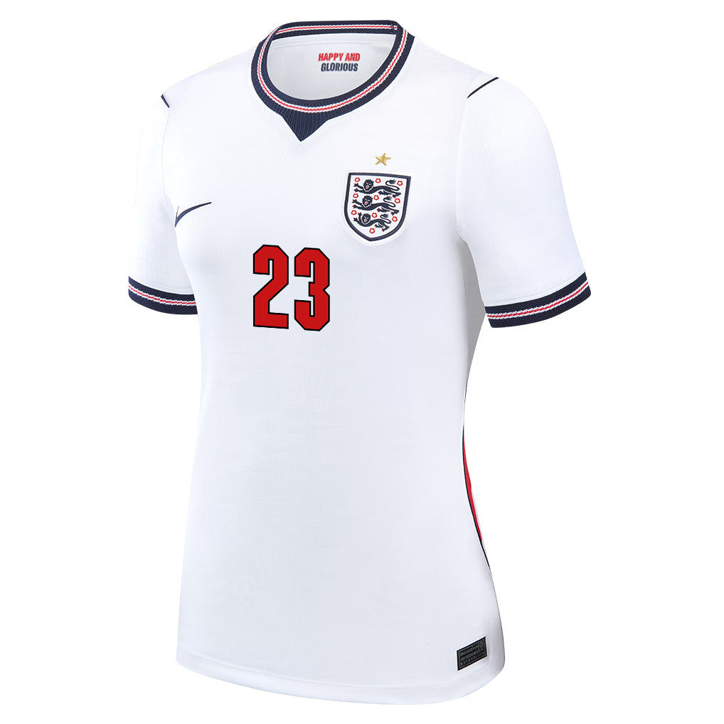 Elliot Anderson 23 Women's England National Team 2026 Home Jersey - White