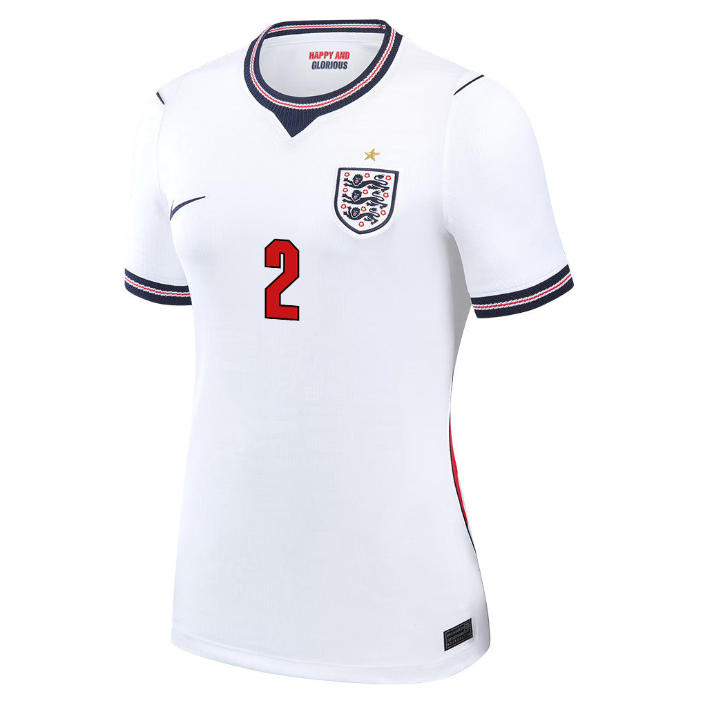 Ezri Konsa 2 Women's England National Team 2026 Home Jersey - White