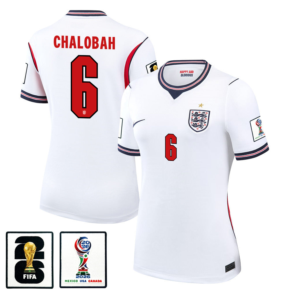 Trevoh Chalobah 6 Women's England National Team 2026 Home Jersey - White