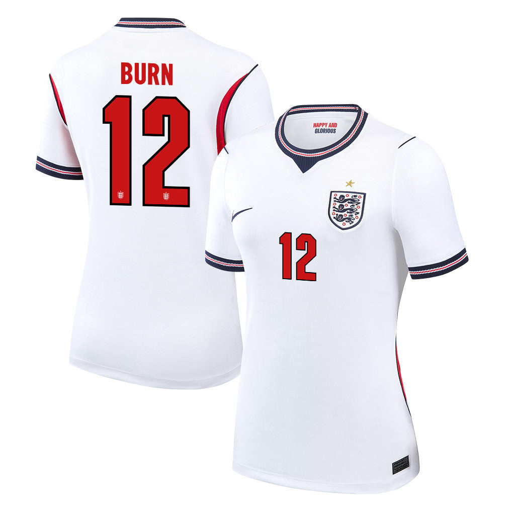 Dan Burn 12 Women's England National Team 2026 Home Jersey - White