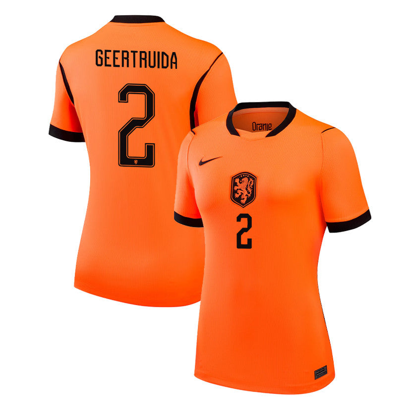 Lutsharel Geertruida 2 Women's Netherlands National Team 2026 Home Jersey - Orange