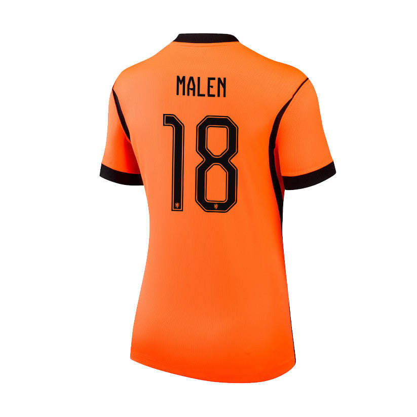 Donyell Malen 18 Women's Netherlands National Team 2026 Home Jersey - Orange