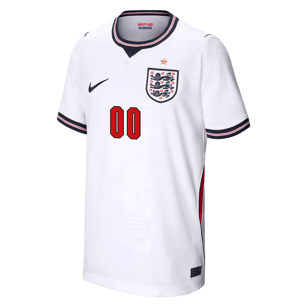 England National Team 2026 Youth Personalized Home Jersey - White