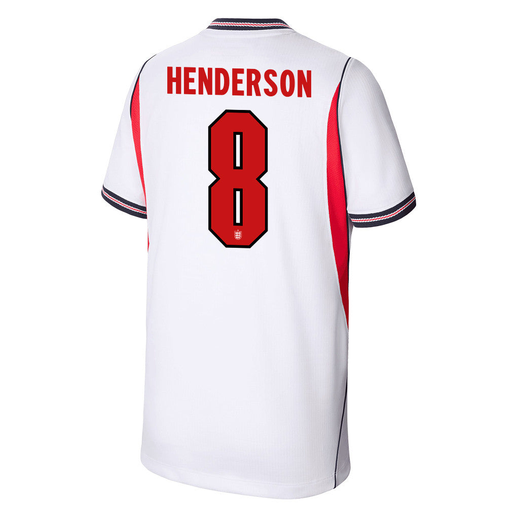 Jordan Henderson 8 Youth England National Team 2026 Home Jersey - White