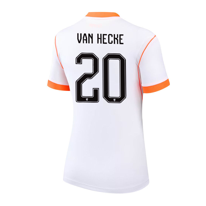 Jan Paul van Hecke 20 Women's Netherlands National Team 2026 Away Jersey - White