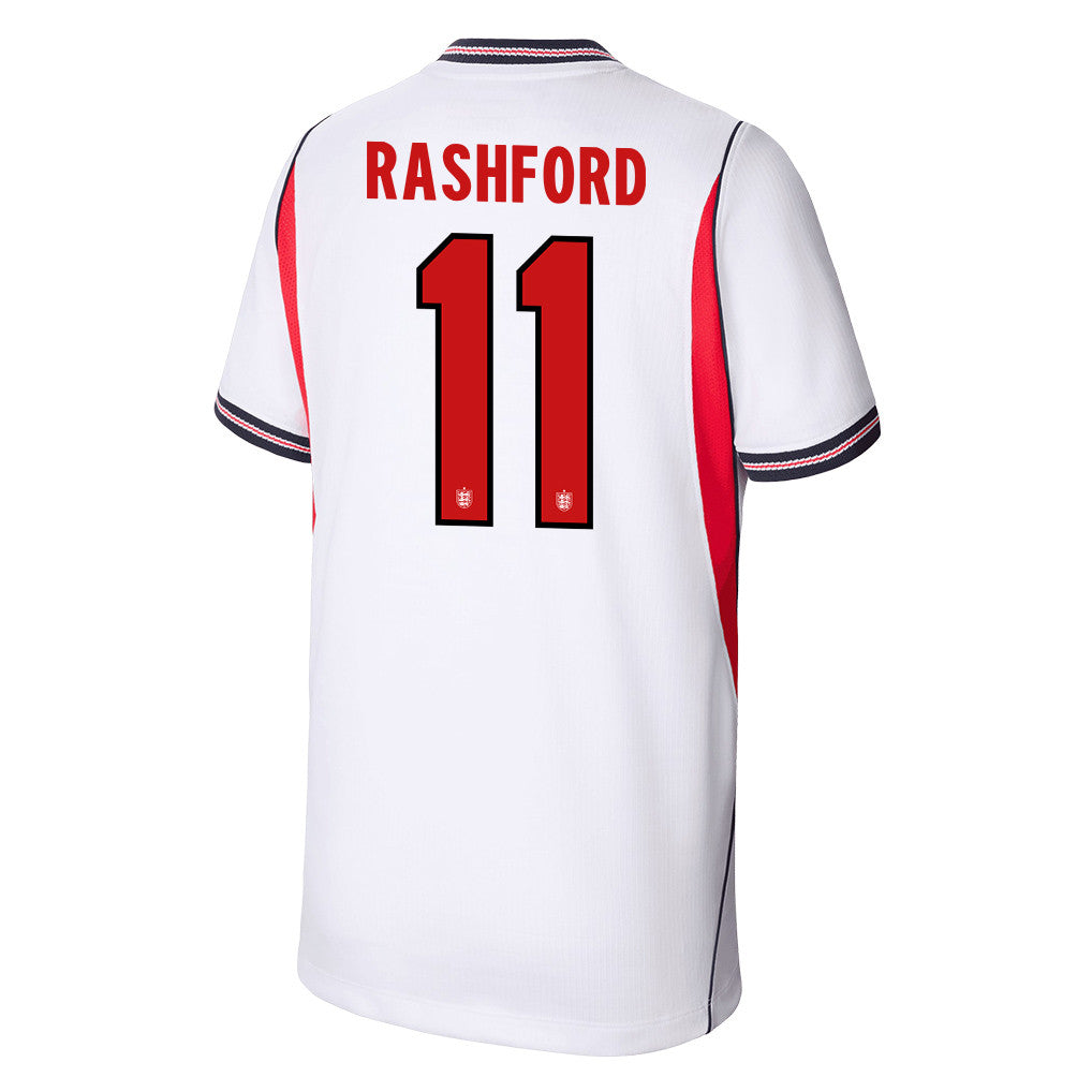 Marcus Rashford 11 Youth England National Team 2026 Home Jersey - White