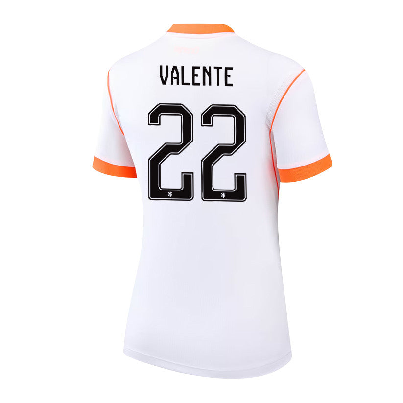 Luciano Valente 22 Women's Netherlands National Team 2026 Away Jersey - White