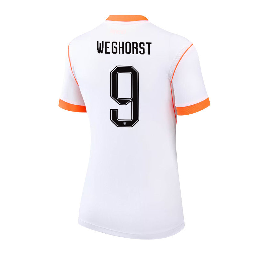 Wout Weghorst 9 Women's Netherlands National Team 2026 Away Jersey - White
