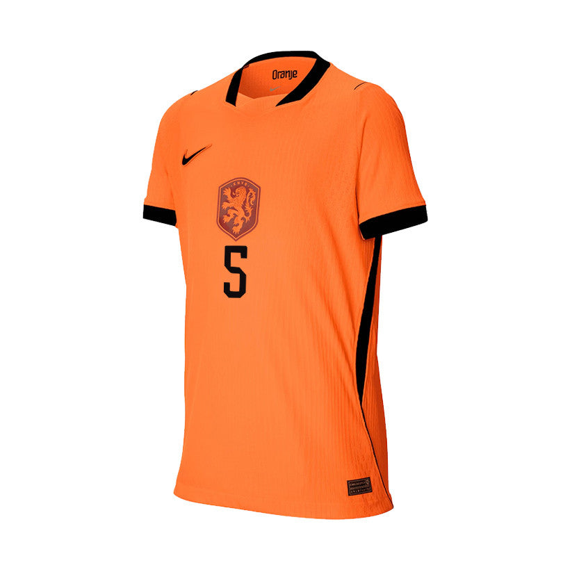 Nathan Aké 5 Youth Netherlands National Team 2026 Home Jersey - Orange