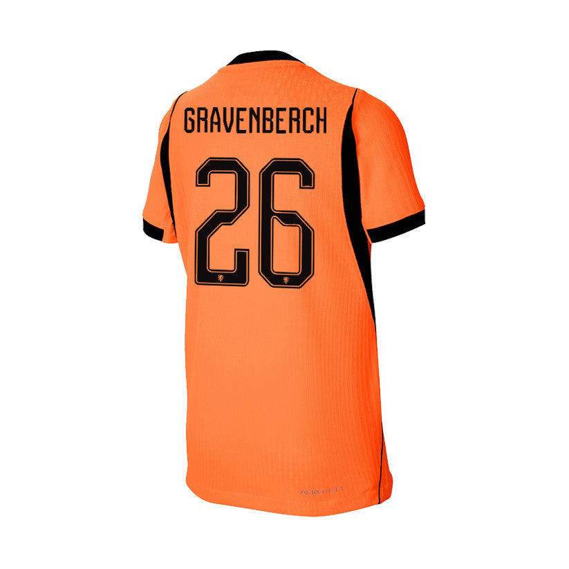 Ryan Gravenberch 26 Youth Netherlands National Team 2026 Home Jersey - Orange