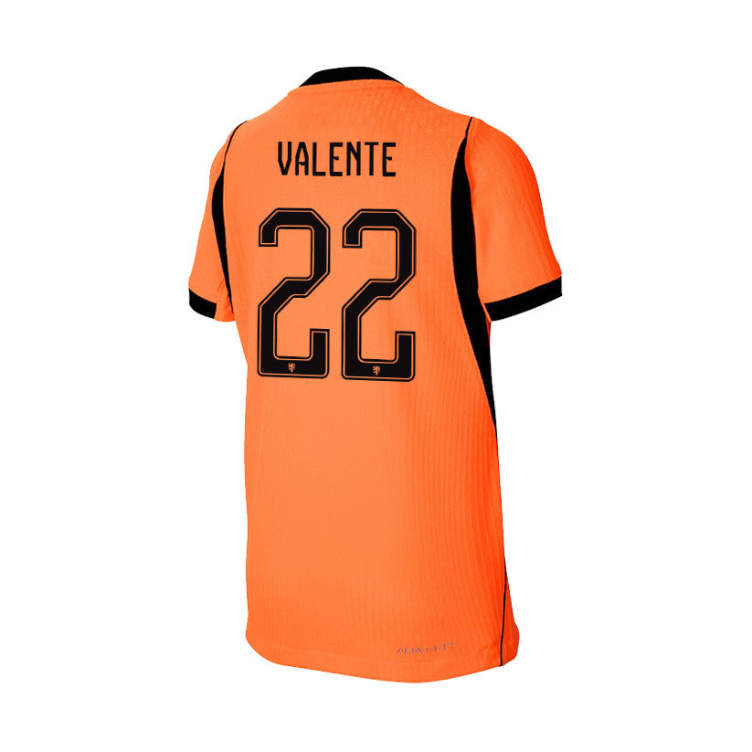 Luciano Valente 22 Youth Netherlands National Team 2026 Home Jersey - Orange