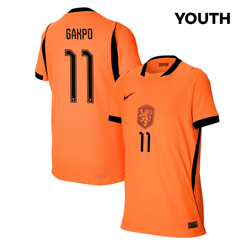 Cody Gakpo 11 Youth Netherlands National Team 2026 Home Jersey - Orange