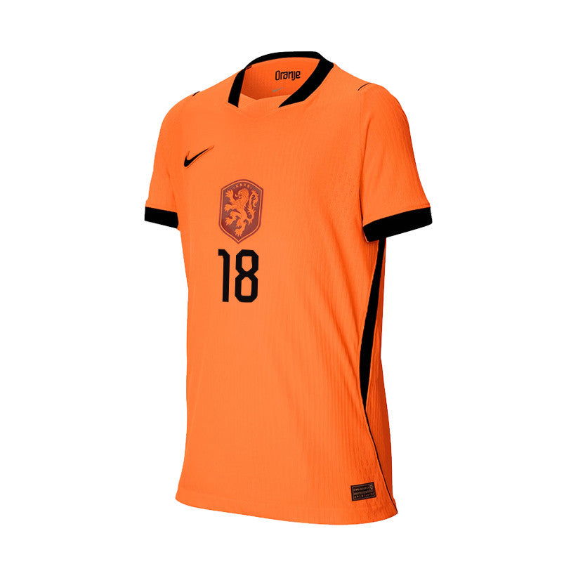 Donyell Malen 18 Youth Netherlands National Team 2026 Home Jersey - Orange