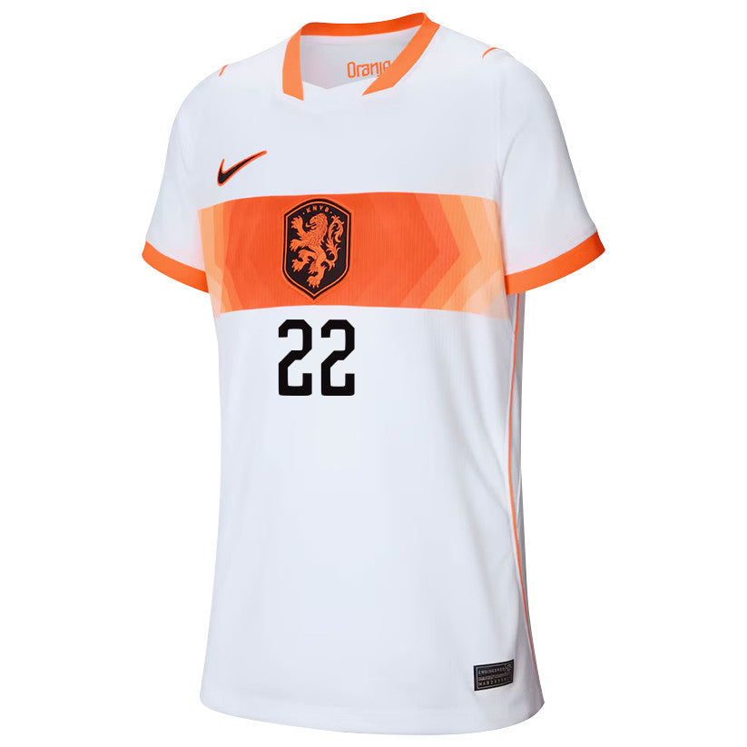 Denzel Dumfries 22 Youth Netherlands National Team 2026 Away Jersey - White