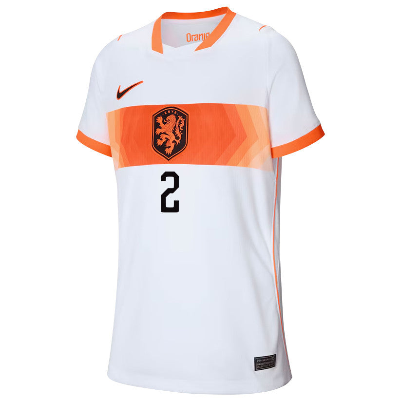 Lutsharel Geertruida 2 Youth Netherlands National Team 2026 Away Jersey - White