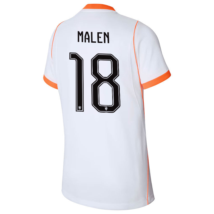 Donyell Malen 18 Youth Netherlands National Team 2026 Away Jersey - White