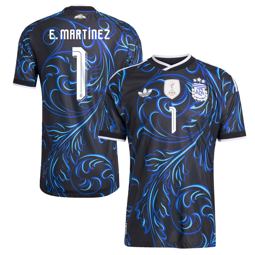 Emiliano Martínez 1 Argentina National Team 2026 Away Jersey - Black, Men