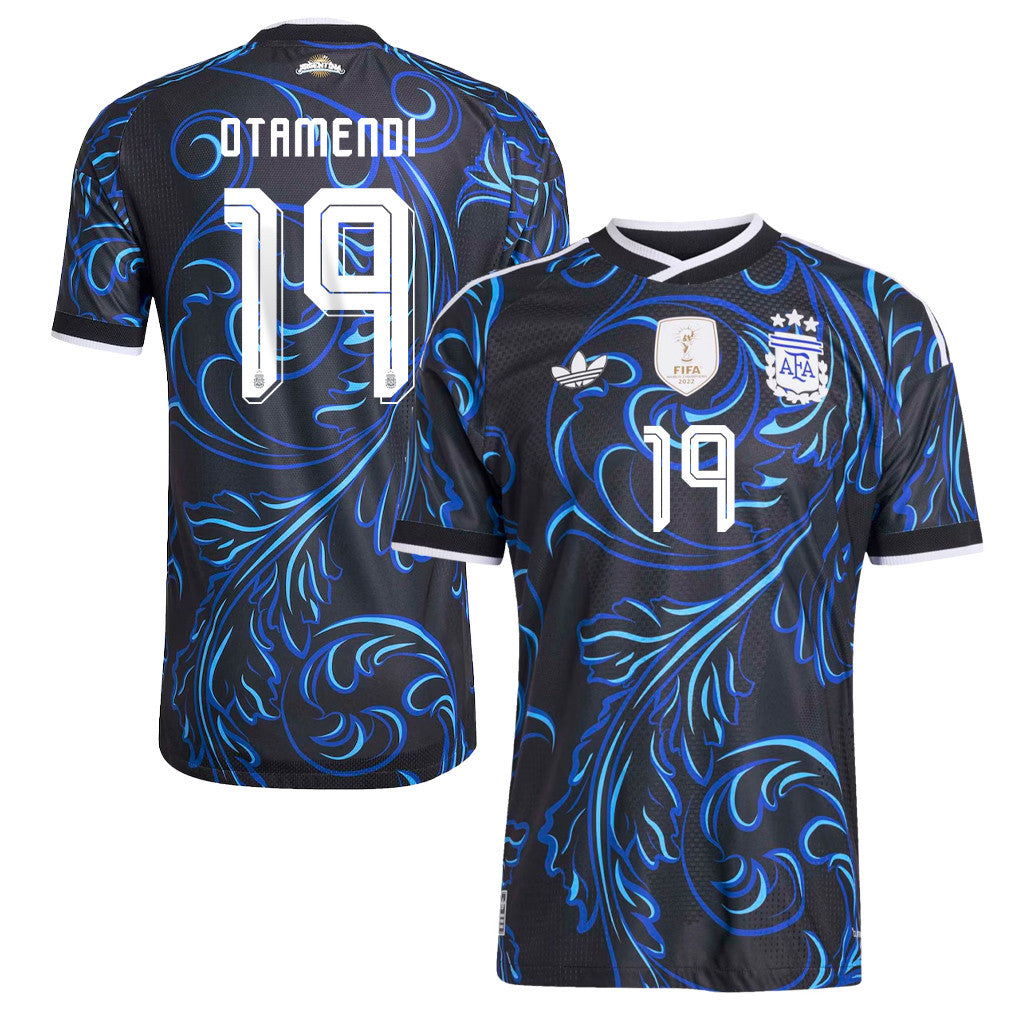 Nicolás Otamendi 19 Argentina National Team 2026 Away Jersey - Black, Men