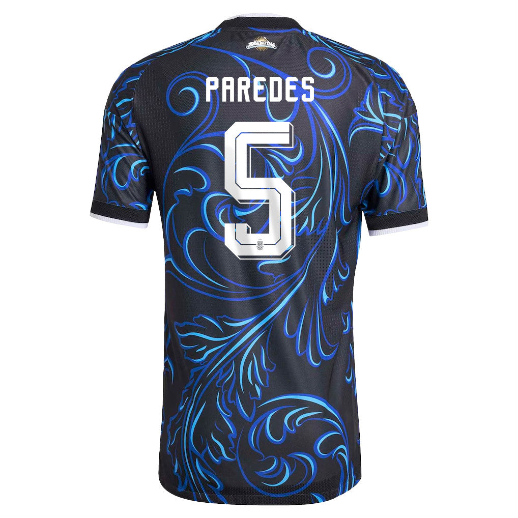 Leandro Paredes 5 Argentina National Team 2026 Away Jersey - Black, Men