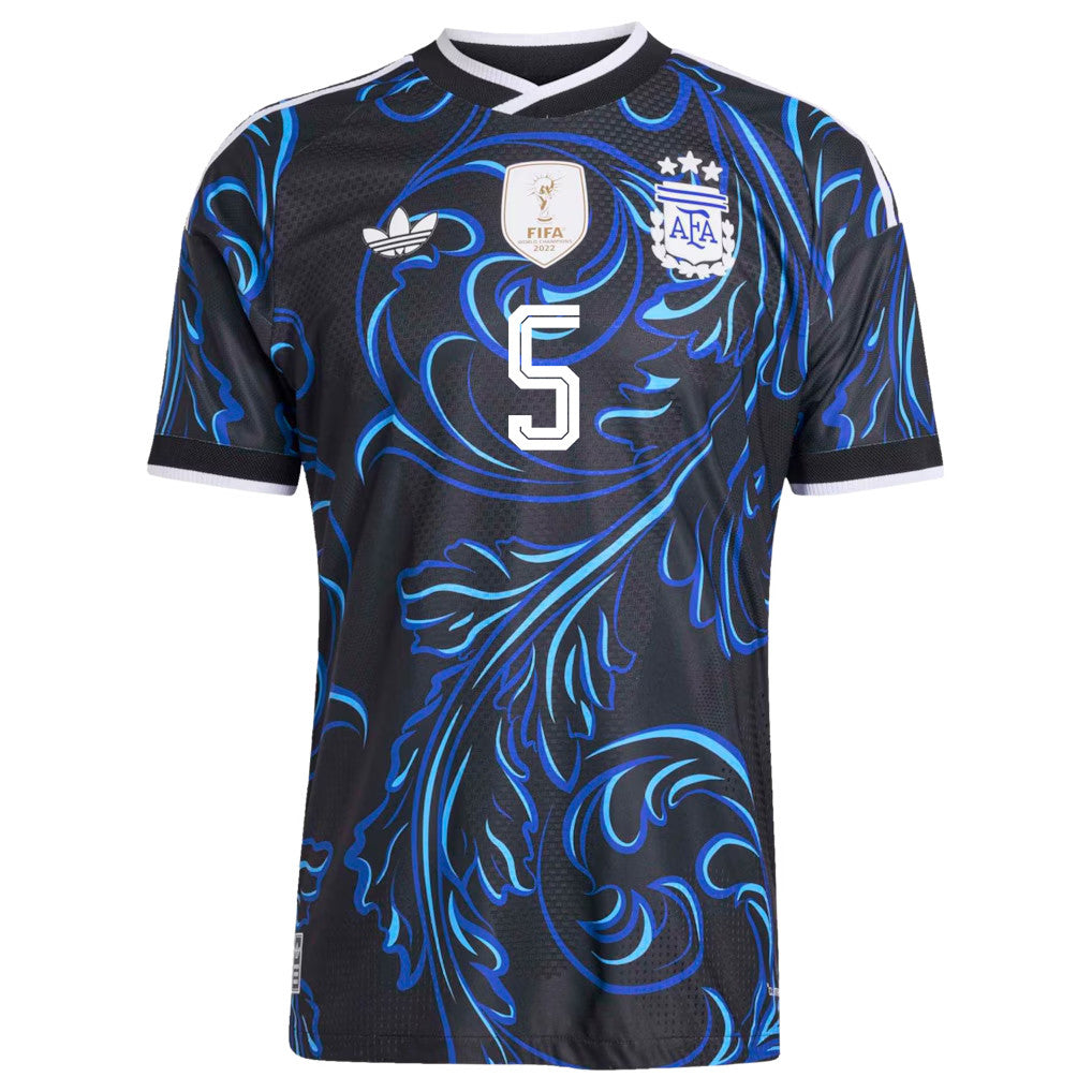 Leandro Paredes 5 Argentina National Team 2026 Away Jersey - Black, Men