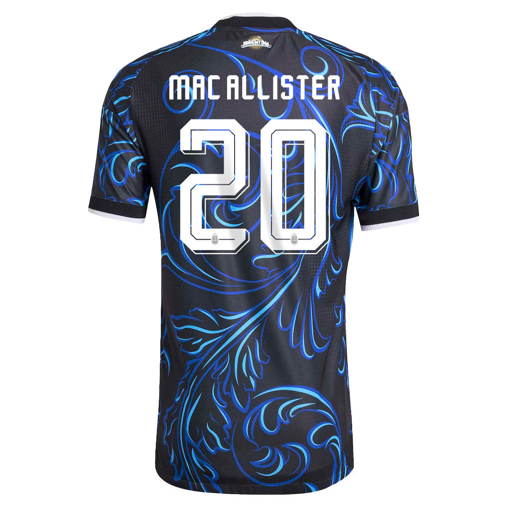 Alexis Mac Allister 20 Argentina National Team 2026 Away Jersey - Black, Men