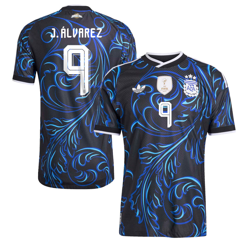 Julián Álvarez 9 Argentina National Team 2026 Away Jersey - Black, Men