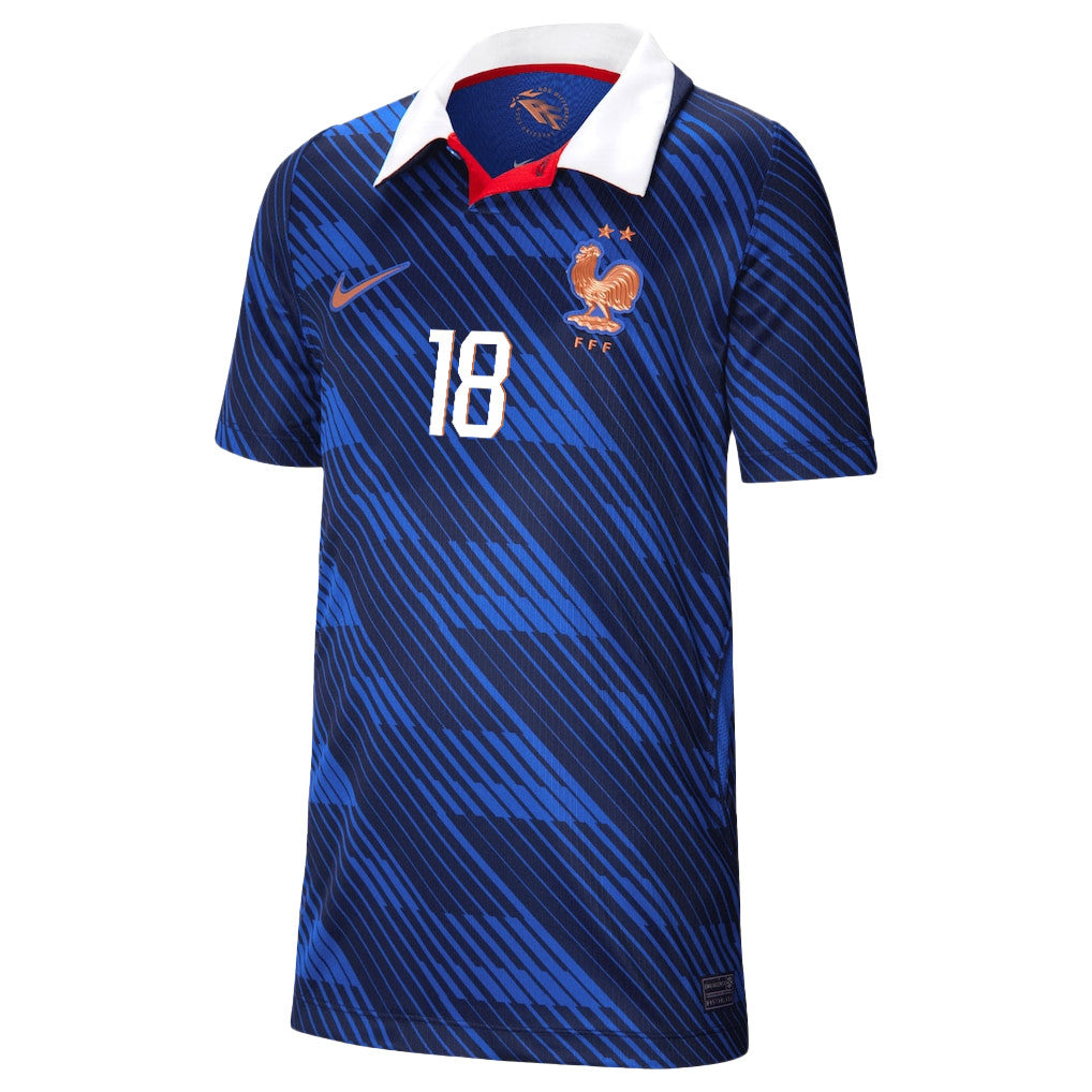 Christopher Nkunku 18 Youth France National Team 2026 Home Jersey - Blue