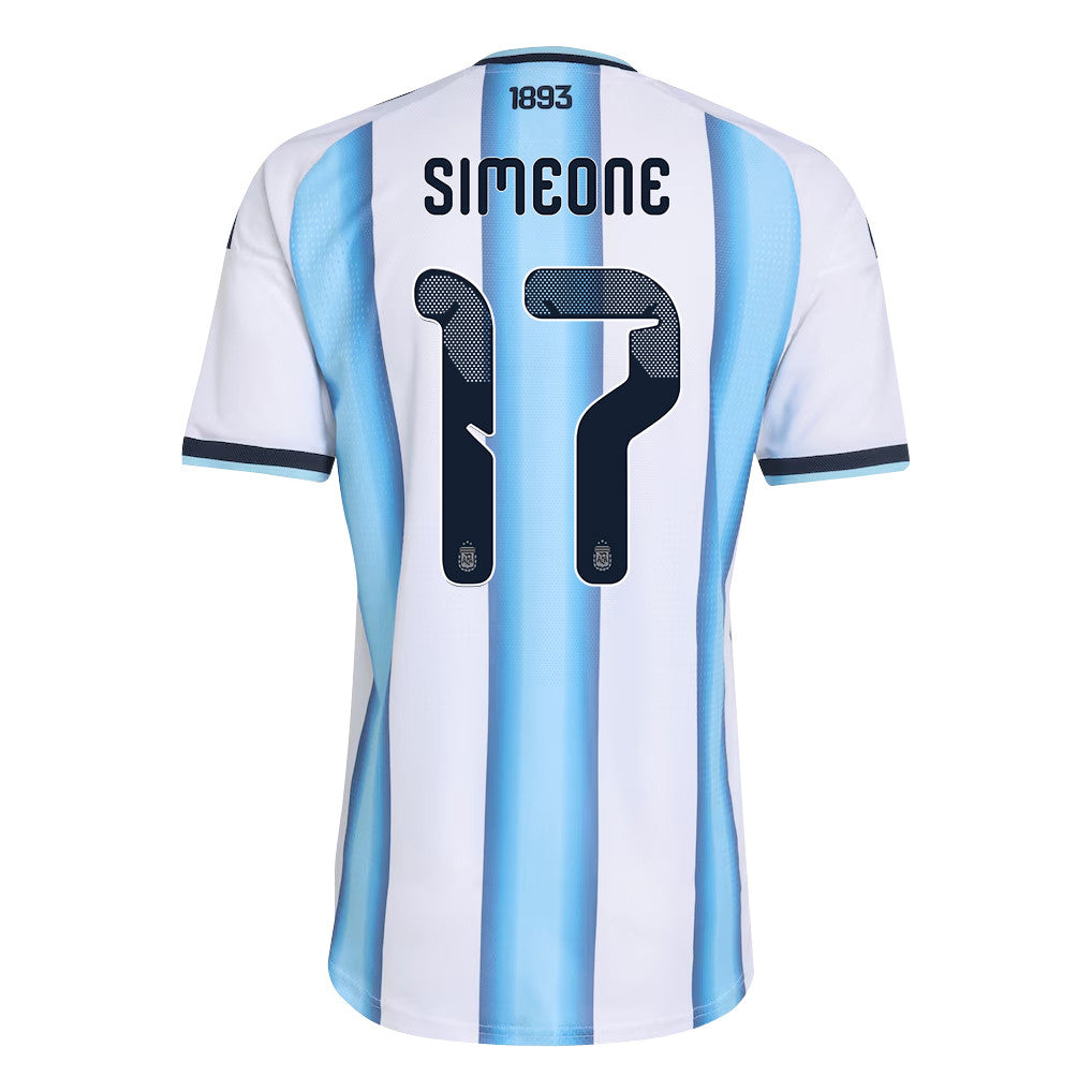 Giuliano Simeone 17 Argentina National Team 2026 Home Jersey - White, Men