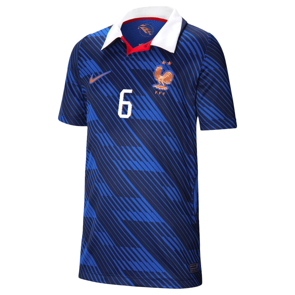 Khéphren Thuram 6 Youth France National Team 2026 Home Jersey - Blue