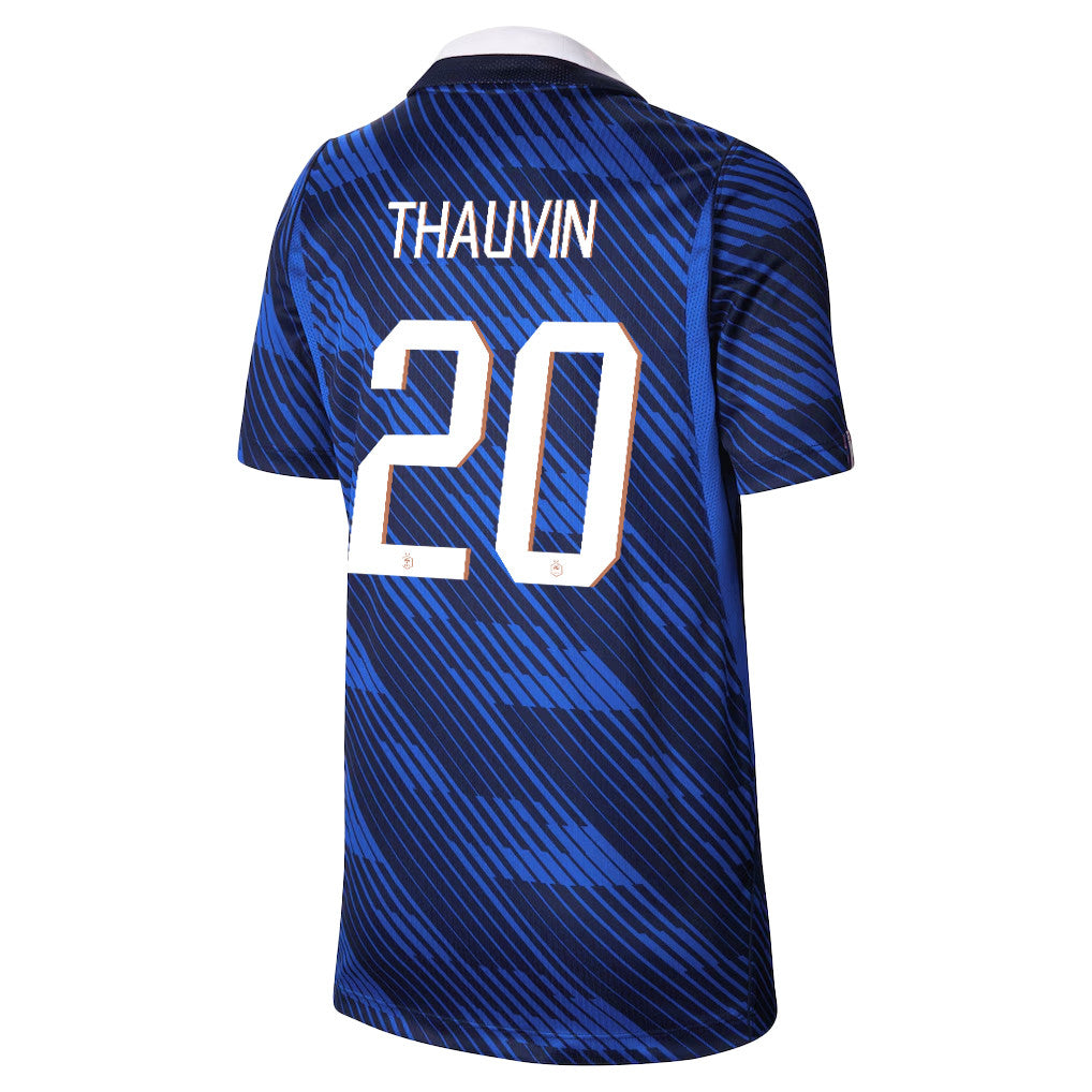 Florian Thauvin 20 Youth France National Team 2026 Home Jersey - Blue