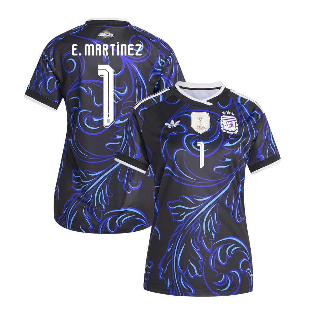 Emiliano Martínez 1 Women's Argentina National Team 2026 Away Jersey - Black