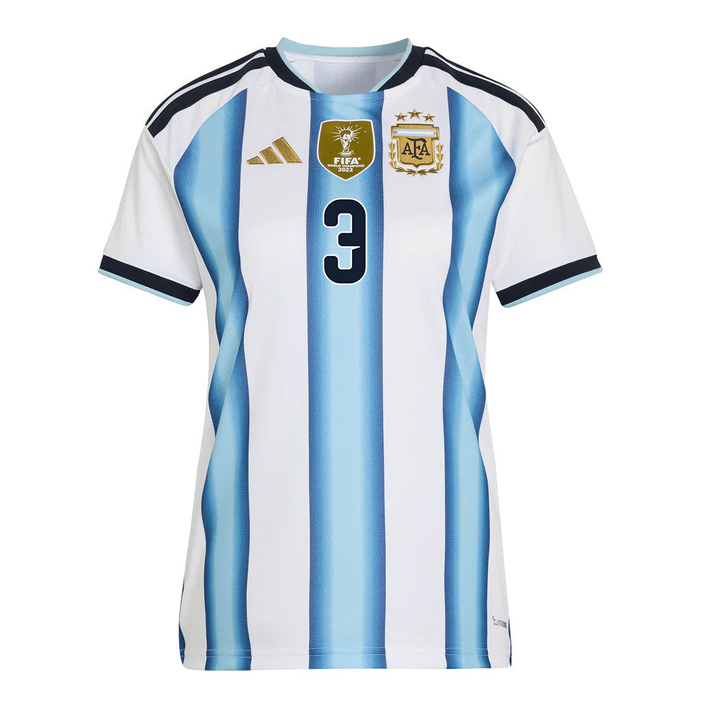 Nicolás Tagliafico 3 Women's Argentina National Team 2026 Home Jersey - White