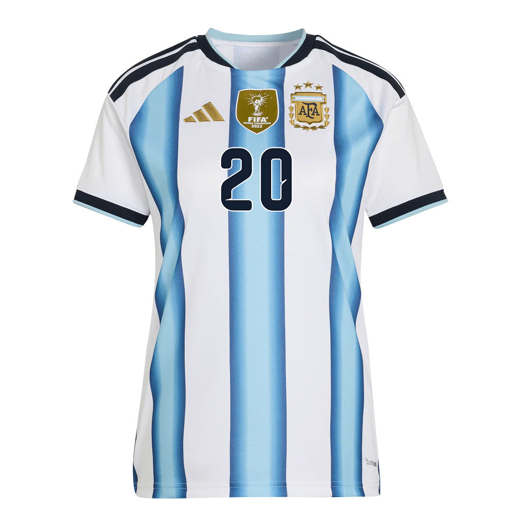 Alexis Mac Allister 20 Women's Argentina National Team 2026 Home Jersey - White