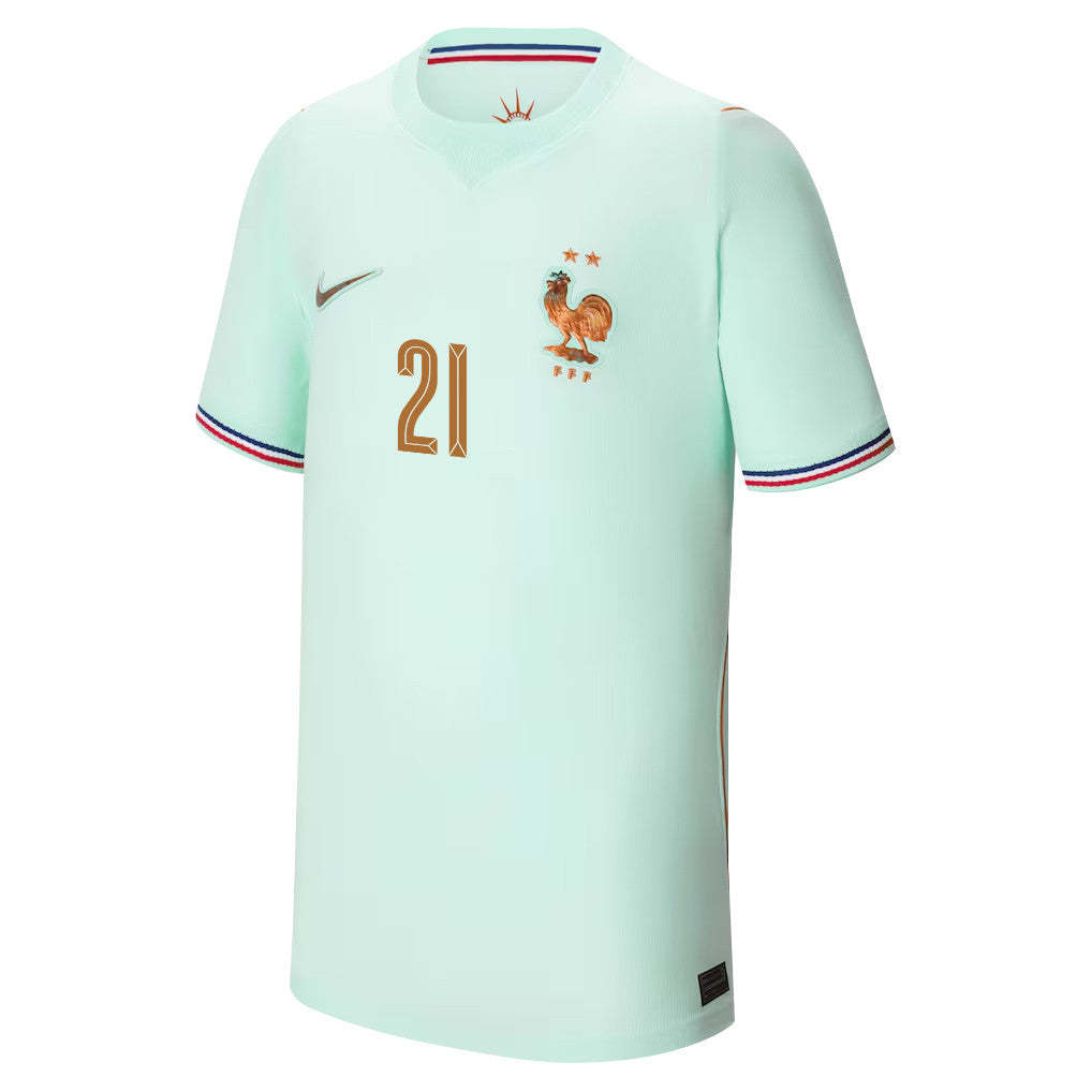 Lucas Hernández 21 Youth France National Team 2026 Away Jersey - Green