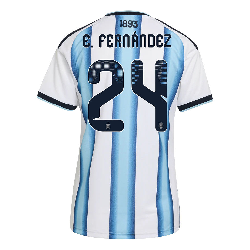 Enzo Fernández 24 Women's Argentina National Team 2026 Home Jersey - White