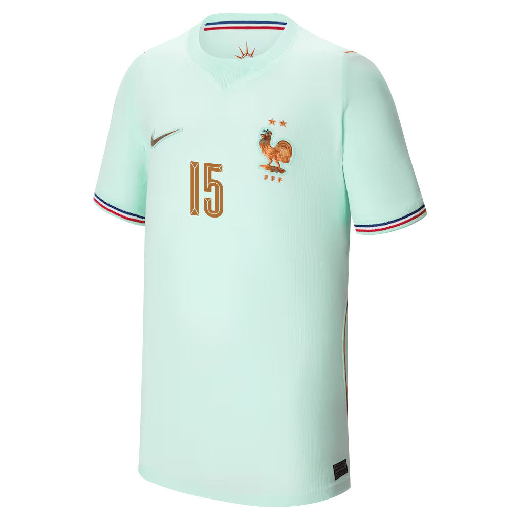 Ibrahima Konaté 15 Youth France National Team 2026 Away Jersey - Green