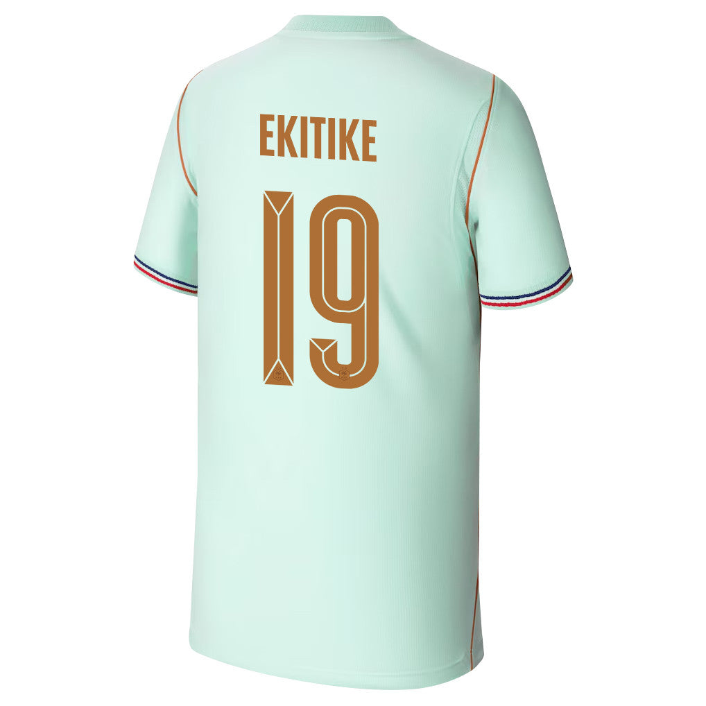 Hugo Ekitike 19 Youth France National Team 2026 Away Jersey - Green