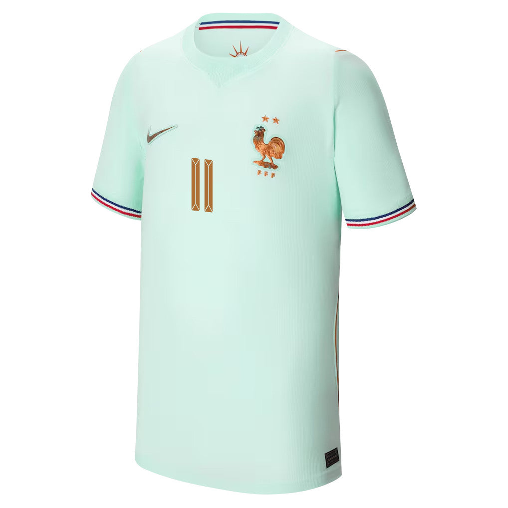 Ousmane Dembélé 11 Youth France National Team 2026 Away Jersey - Green