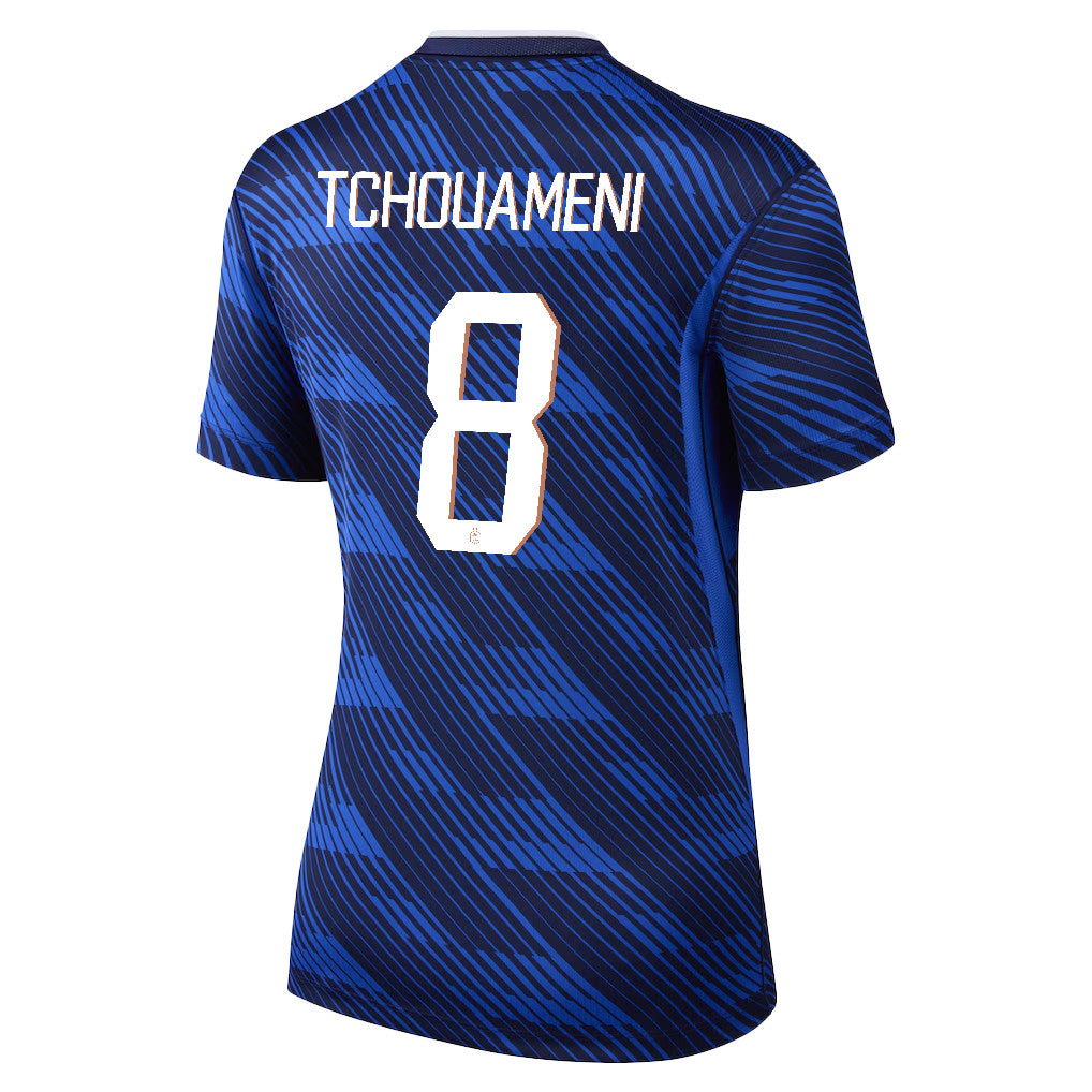 Aurélien Tchouaméni 8 Women's France National Team 2026 Home Jersey - Blue